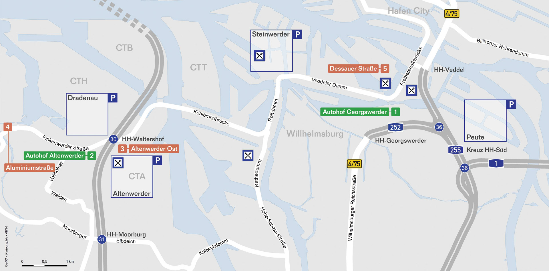 Hamburg Hafen Karte